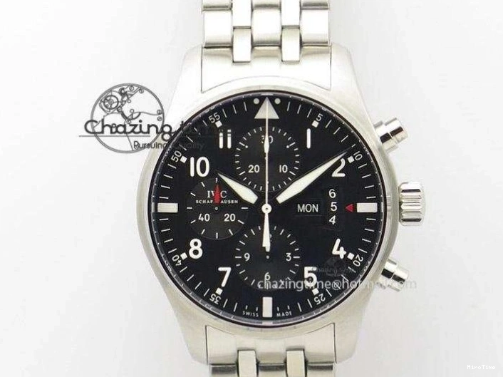 MIROTIME 0323 Versatile Aquatimer Chrono IW376803 V6F 1:1 Best Edition White Dial On SS Bracelet A 7359